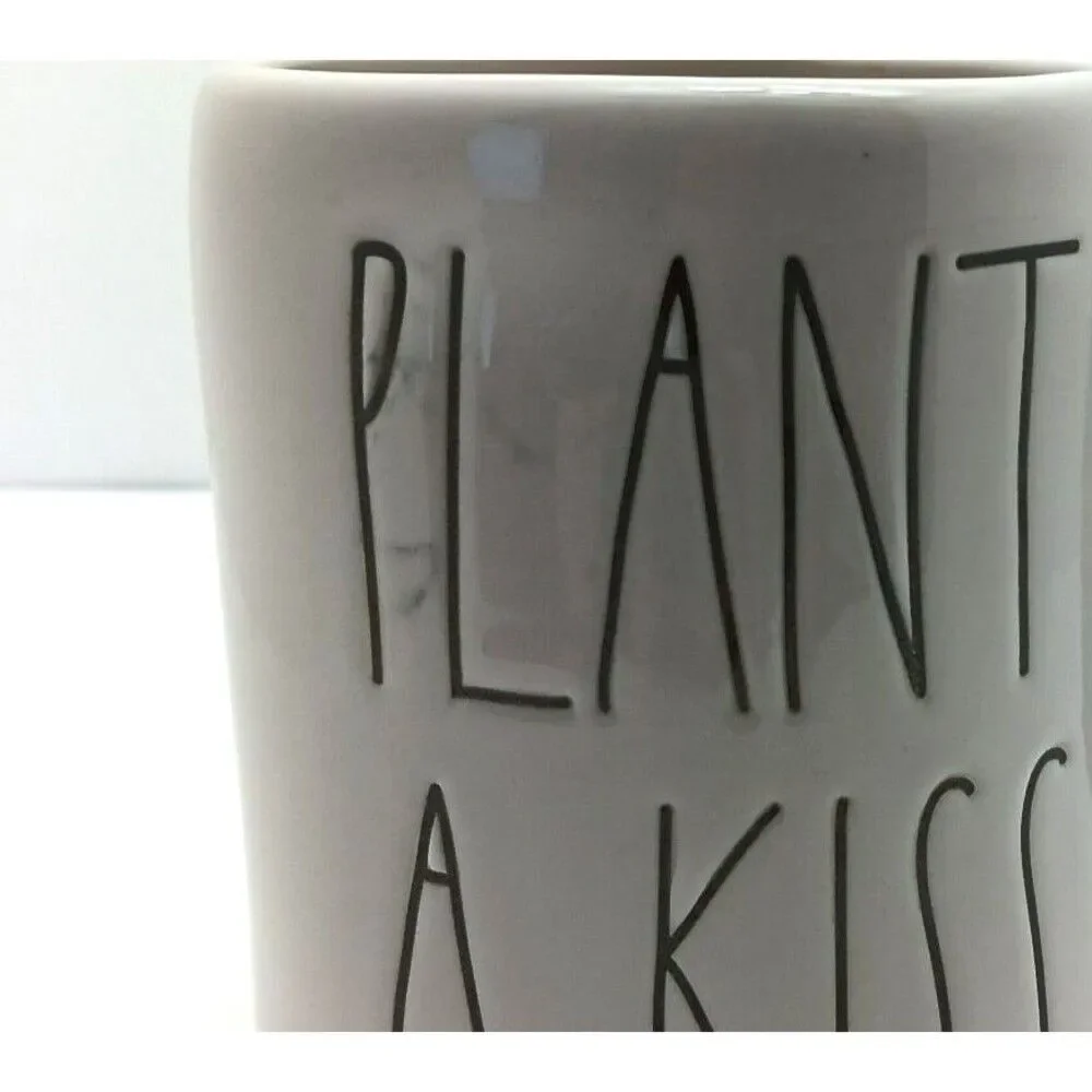 Rae Dunn By Magenta Plant A Kiss Mug Missing Topper Replacement Piece Flawed